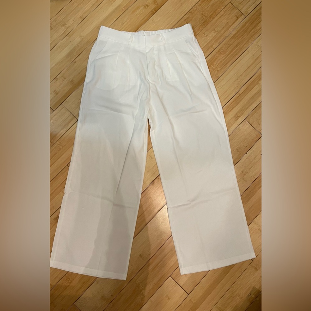 Halara High Waisted Plicated Side Pocket Straight Leg Work Pants